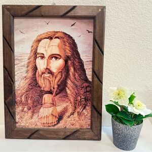 Octavio Ocampo “Patron of the Homeless” Surreal Illusion Art Print Framed 16x13